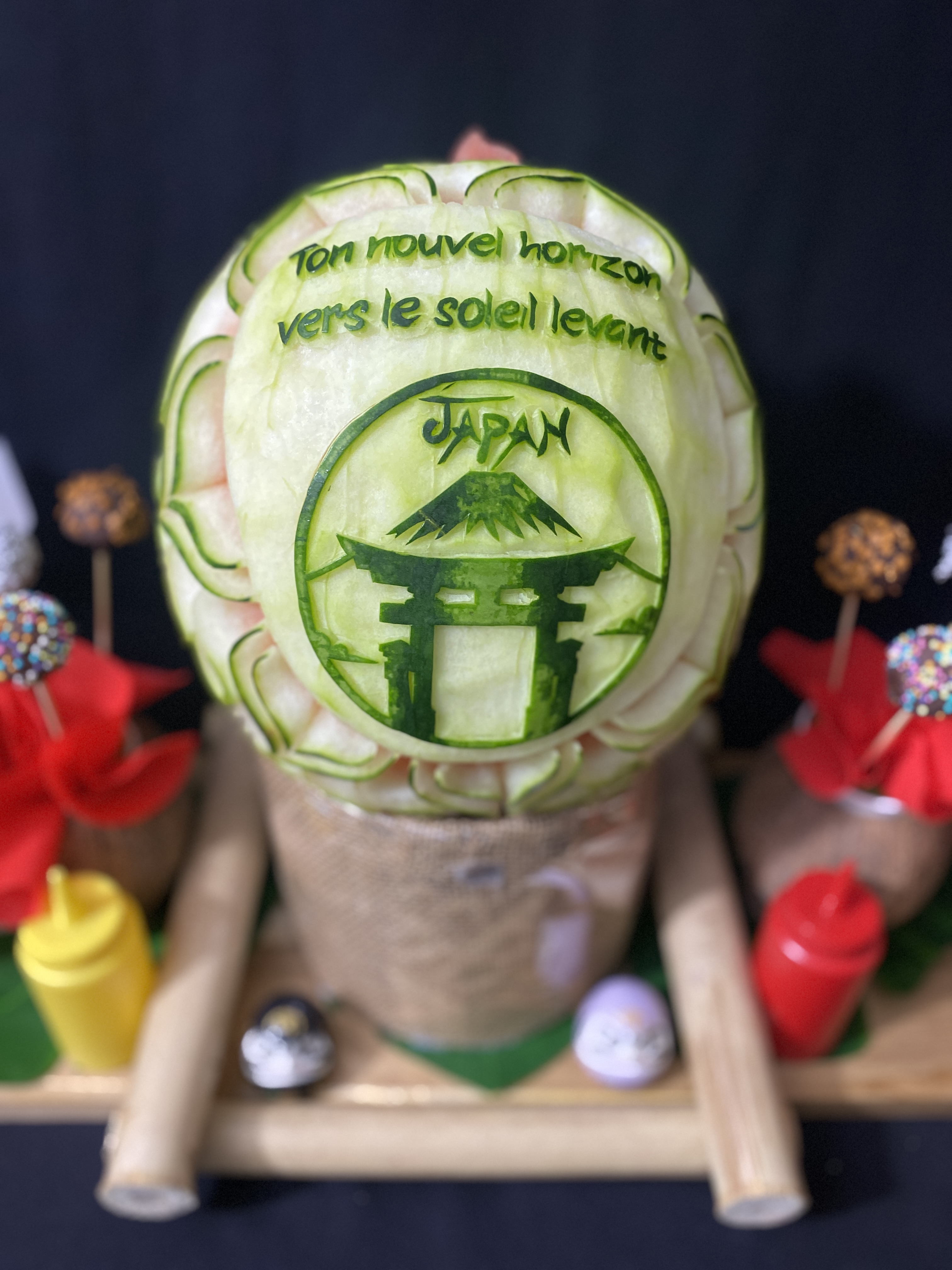 Sculpture fruits et légumes - 