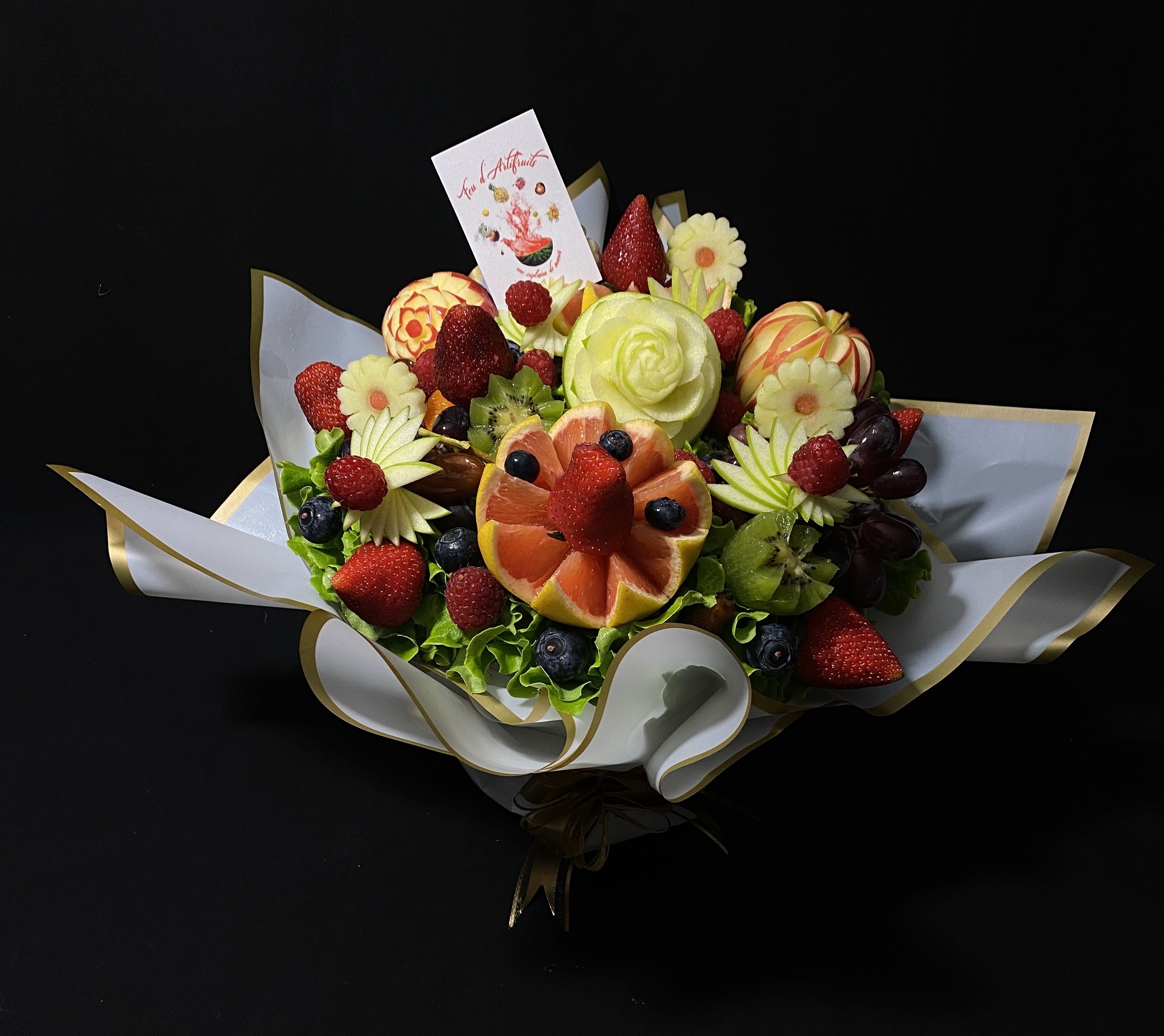 Sculpture fruits et légumes - 