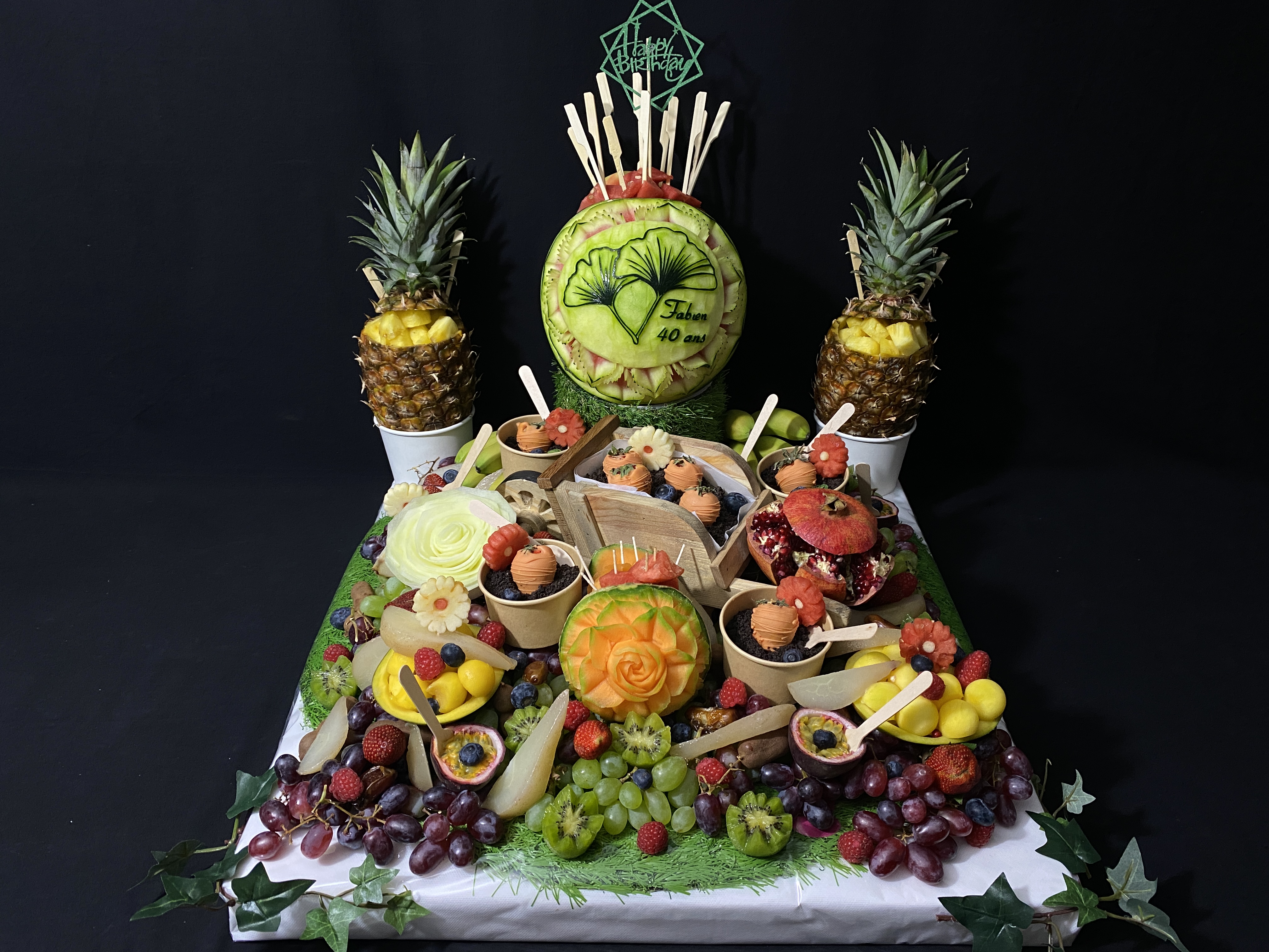 Sculpture fruits et légumes - 