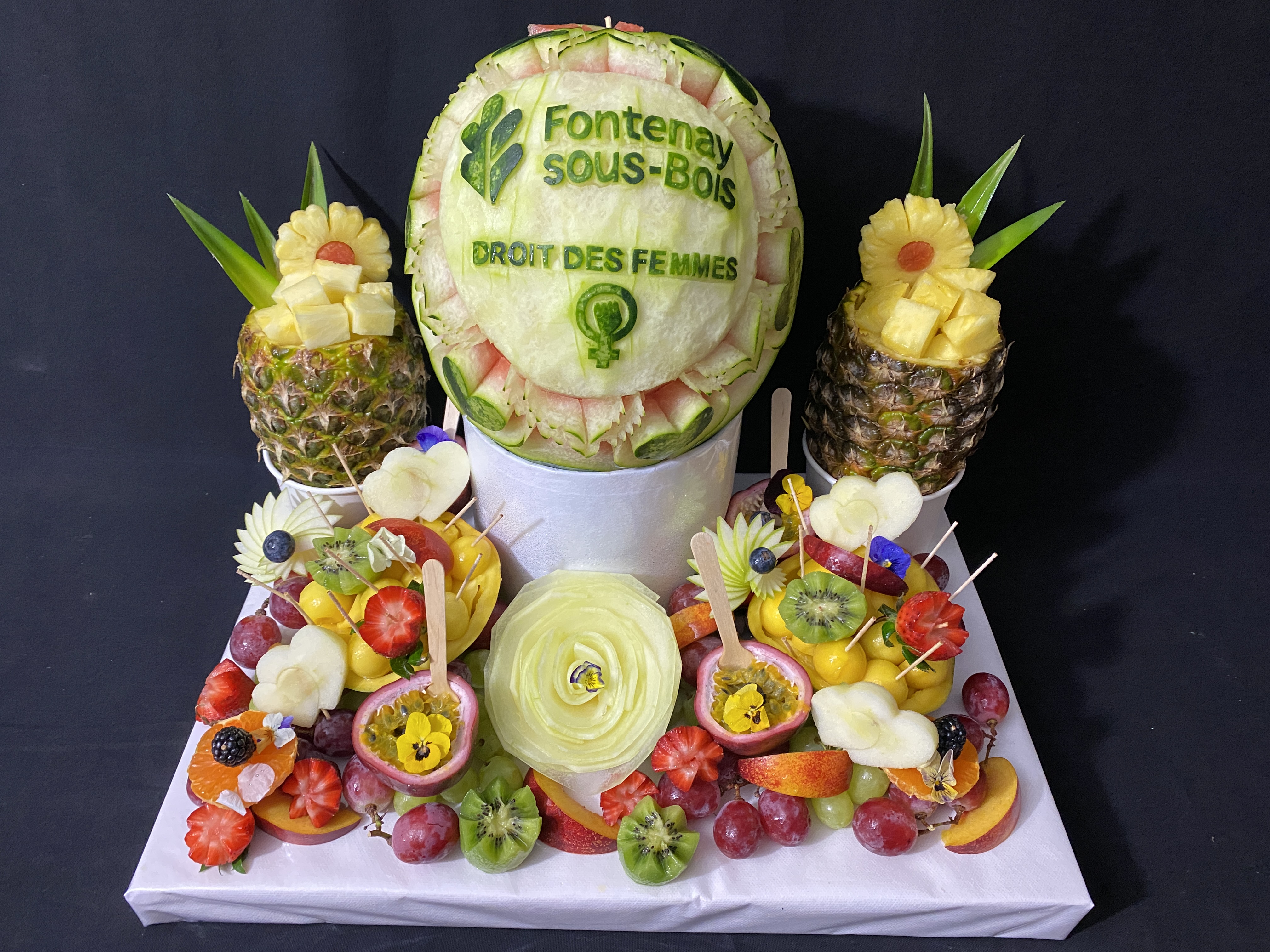 Sculpture fruits et légumes - 