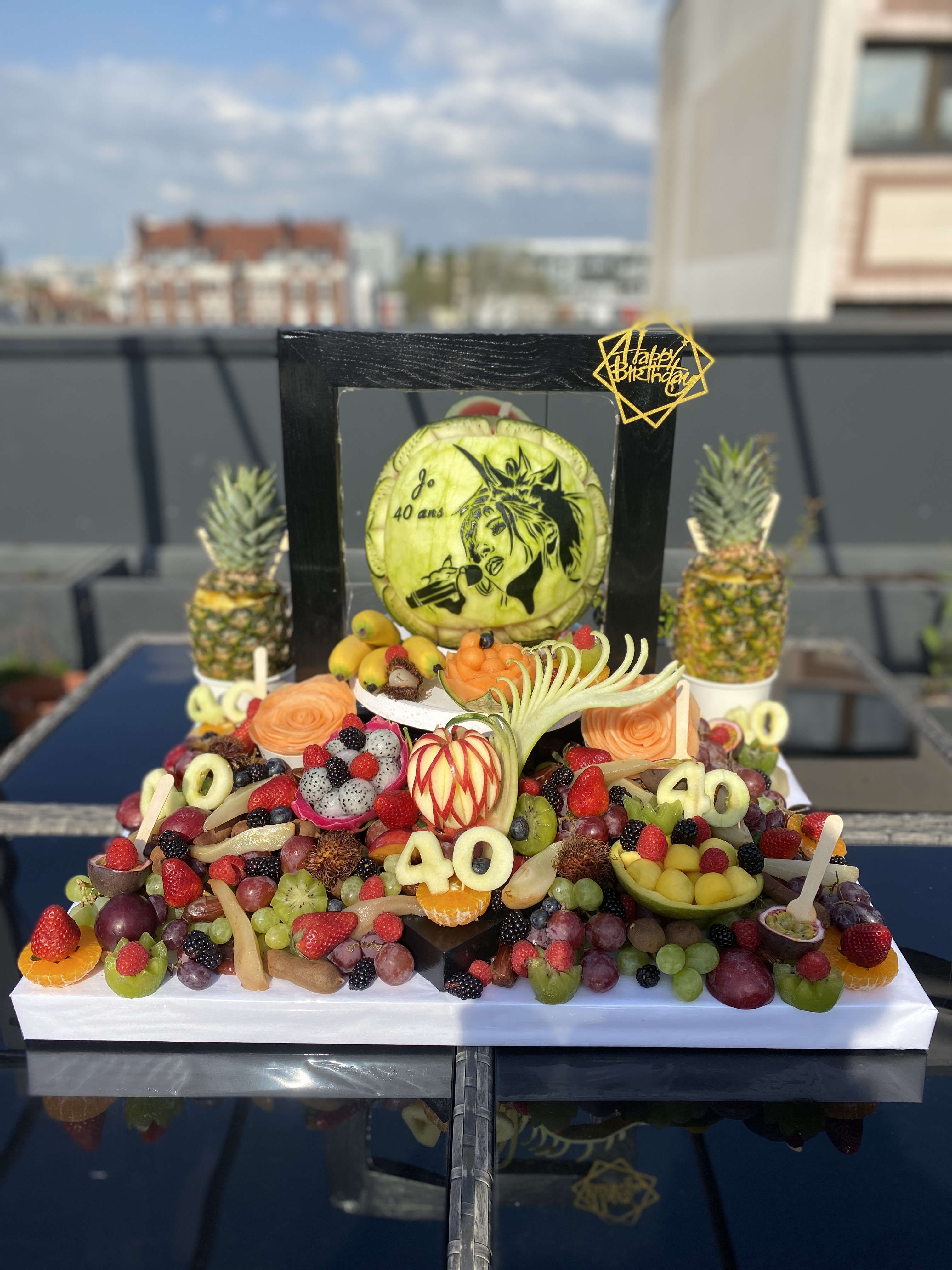 Sculpture fruits et légumes - 