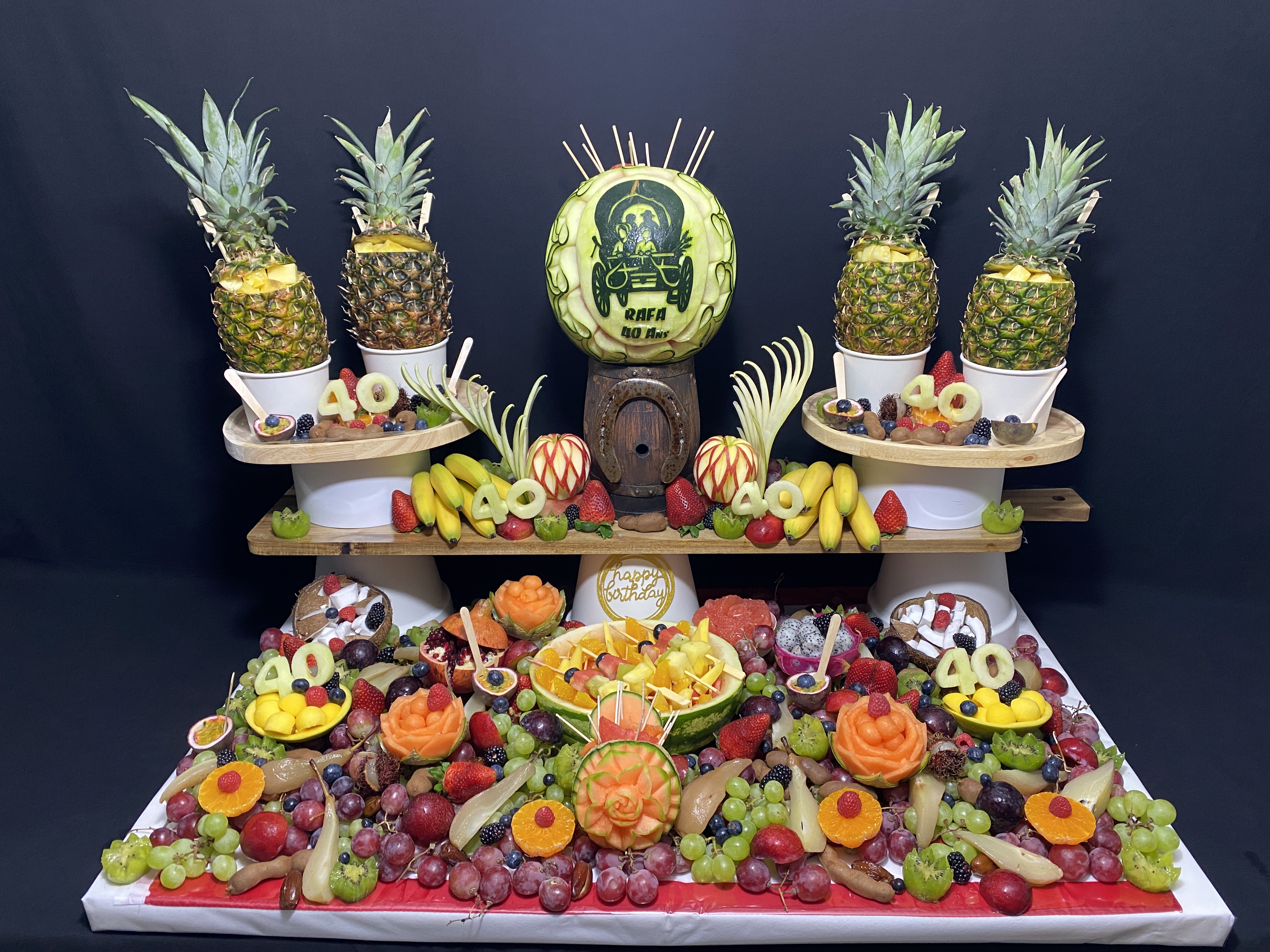Sculpture fruits et légumes - 
