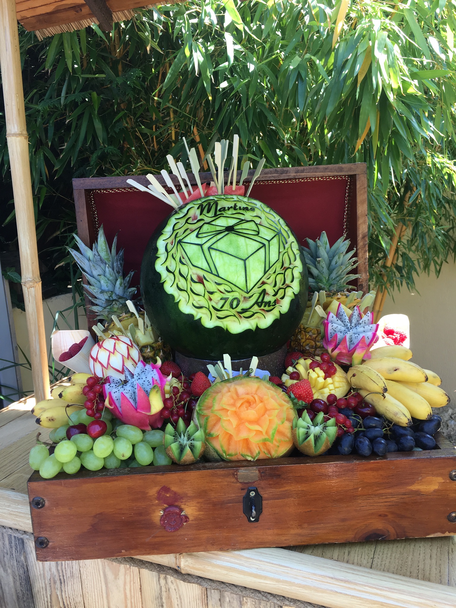 Sculpture fruits et légumes - 