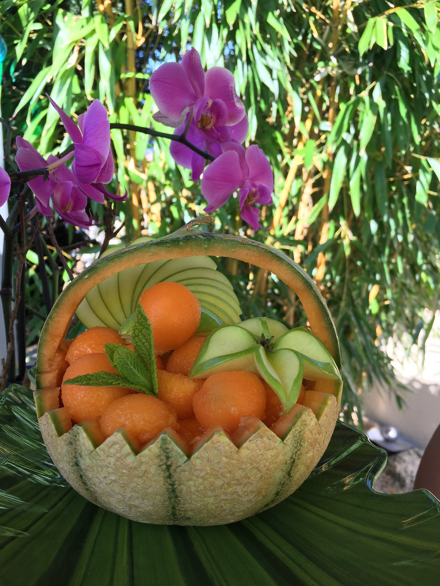 Sculpture fruits et légumes - 