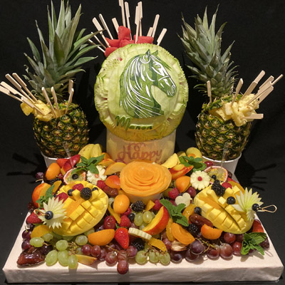 Boutique sculpture fruits et légumes : 185.00