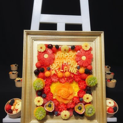 Boutique sculpture fruits et légumes : La toile aux mille saveurs